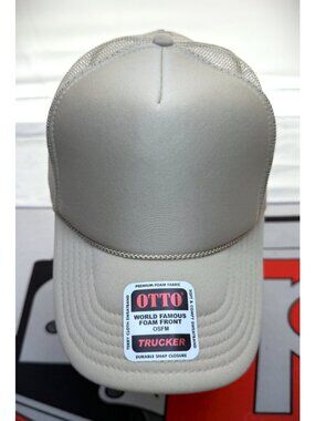 Otto Trucker Tan Foam Front Mesh Back Rope Snapback Cap/Hat NWT